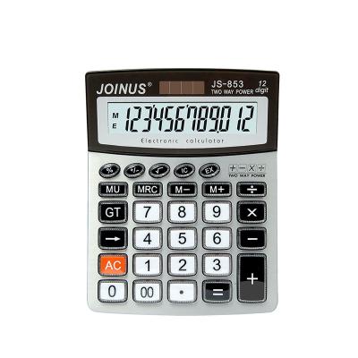 China General Purpose Calculator Wholesale Customized Logo Promotional Gifts Business Office 12 Digits School Exam Tool Joinus Electronic Solar Calculator for sale