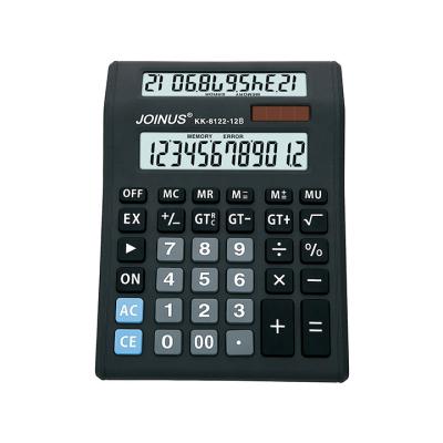 China Factory Supply New Products Factory Supply Custom Large Number Display 12 Digit Dual Screen Dual Screen Electronic Solar Calculator For Student for sale