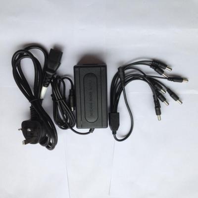 China LCD Monitor CCTV Cameras 4 Ports Split DC Cable +12v Multi-output DC Power Adapter DC 5a 60w Adapter for sale