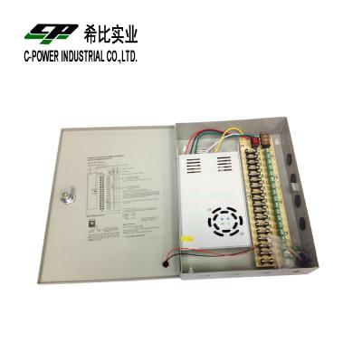 China LED/AC lights free shipping 500pcs s-360-12 cctv / tv /lcd 220v 110v input 18 channels output dc 12v 30a switch power supply for led lighting or cctv for sale