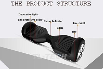 China Dual Wheel Two Wheel Self Balancing Mini Balance Scooter with LED Light for sale