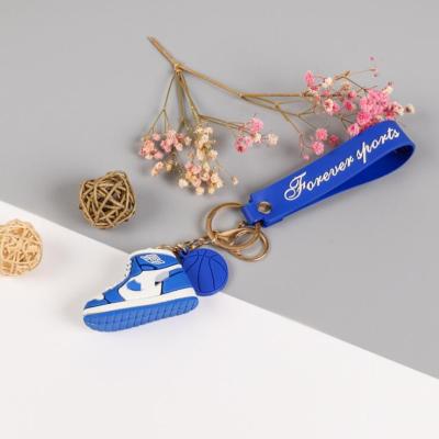 China Luxery Forever Sports Mini 3d PVC Shoes Basketball Sneaker Key Chain for sale