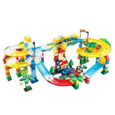 China FEELO 324 Pcs Material Large Roller Coaster Electric Creative Toys Children Eco-friendly Early Education Toys Gifts For Children Made in China for sale