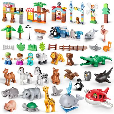 China FEELO Eco-friendly 186 PCs Material 2021 Educational Toys Products For Children Kids Building Blocks Stretching Nano Animals for sale