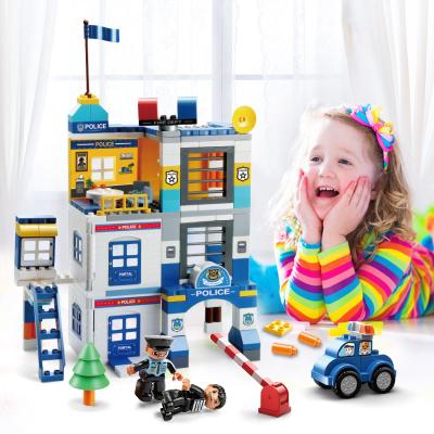 China FEELO 167pcs eco-friendly material toy building block educational children's police than toy building block educational particle building blocks for sale