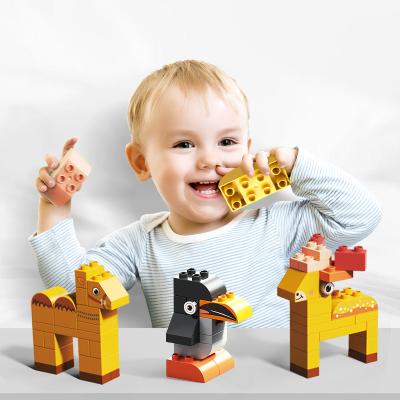 China FEELO 2022 New Animal Building Blocks Eco-friendly Material Customized Building Blocks Toys Set Animals Assemble Creative Education Toys For Children for sale