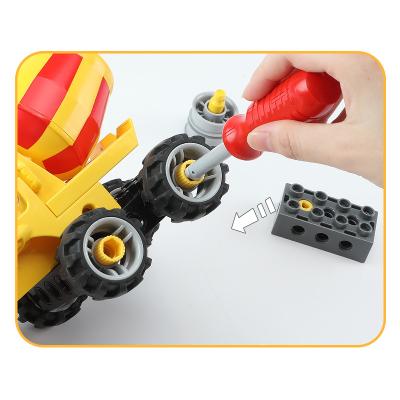 China FEELO 2022 New Innovation 104pcs Building Machinery Education Building Blocks Factory Direct Selling Creative Toys Eco-friendly Material For Kids for sale