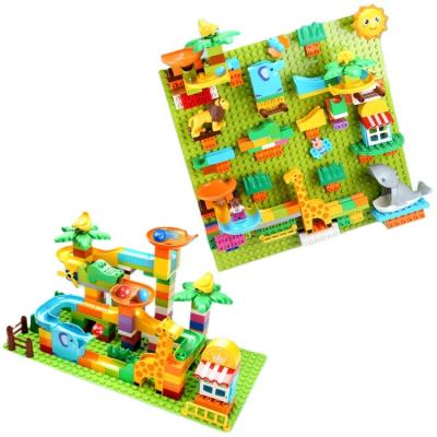 China FEELO 203 Colored Block Set New Toys Box Eco-friendly Unisex ABS Color Toy Building Blocks Educational Toys Wall Slide Children's Pcs Material Children's House for sale