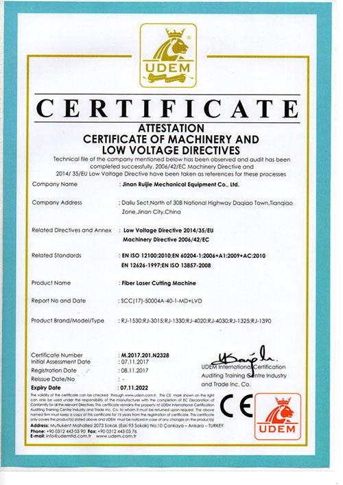 CE - Shandong Ruijie Cnc Technology Group Co., Ltd.