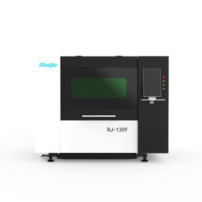 China Laser CUTTING Ruijie Laser Cutting Machine 1309 Mini Size Fiber Laser Cutter 1500W With Safety Cover for sale