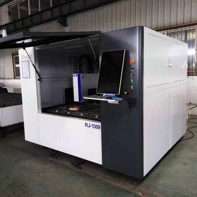 China Ruijie Mini Brass Plate Cutting Laser Automated Loading 1309 Gantry Fiber Laser Flatbed Cutting Machine for sale