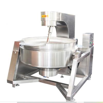 China Process Plant Gas Heating Vacuum 100-1000L Vegetable Lined Industrial Cooking Kettle With Stirrer Jacket Cook Kettle for sale