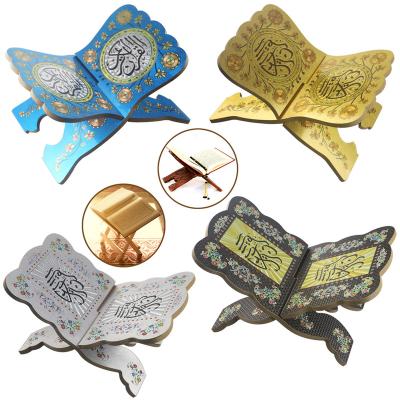 China Wooden Prayer Shelf Eid Ramadan Mubarak Al-Adha Table Decorations Quran Islam Arab Muslim Holiday Supplies for sale