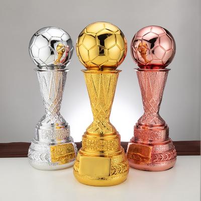 China Custom Soccer and Sport Resin Soccer Basketball Football Award Cup Trophies China Trophy Medals for Champions League for sale