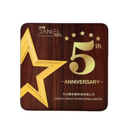 China Health Care Institutes License Plate Personalization Competition Collectibles Certificate Of Honor Blank Trophy Award Wooden Plaque for sale