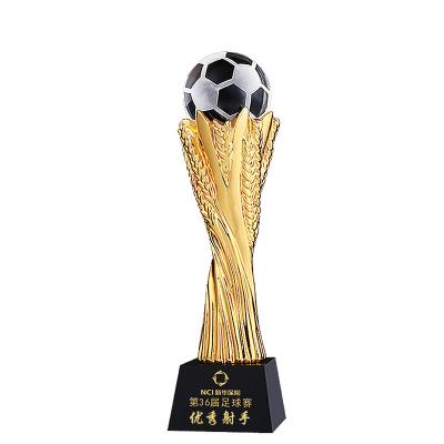 China Custom World Cup Basketball Soccer Billiards Volleyball Golf MVP Replica Champions League Sport Trophy Football for sale