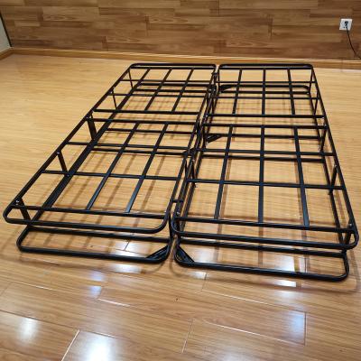 China Metal Collapsible High Quality Collapsible Design Loft Set Adult Single Bed Frame for sale