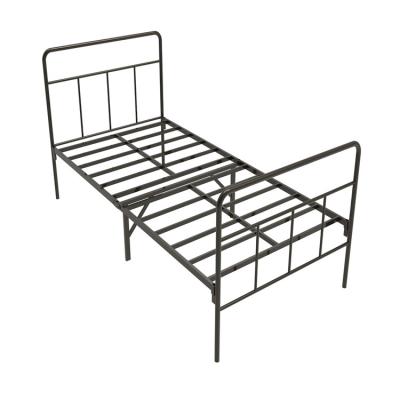 China Metal Frame Folding Foldable Comfortable High Quality Simple Portable Modern Bed for sale