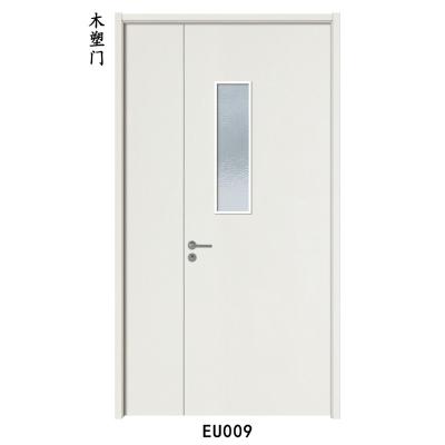 China High Quality Environment Friendly School Hospital Project Interior Door WPC Waterproof Wood Door New Material for sale