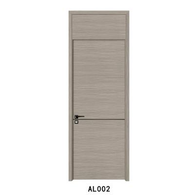 China Factory Wholesale Wooden Doors WPC Anti-theft Doors AL 002 China Interior Doors for sale