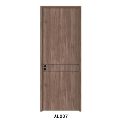 China Factory Modern Design Interior Doors Chinese AL 007 Sound Insulation WPC Doors for sale