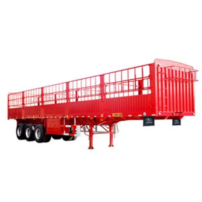 China Cattle/Cargo/Wooden/Pipe Truck Trailer Barrier Structure Design Semi Trailer for sale