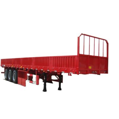 China Shandong 3 Axles High Wall Semi Truck Trailer Cargo Truck Trailer for sale