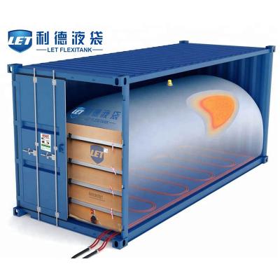 China LET Flexitank in 20ft container with food grade for bulk molasses flexibags for sale