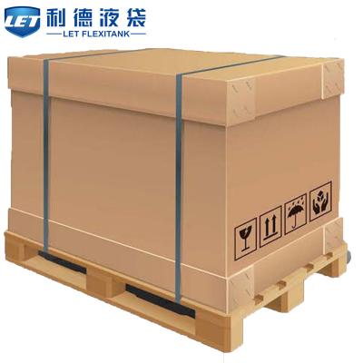 China Foldable containers 1000 liters LET food grade paper IBC for sale