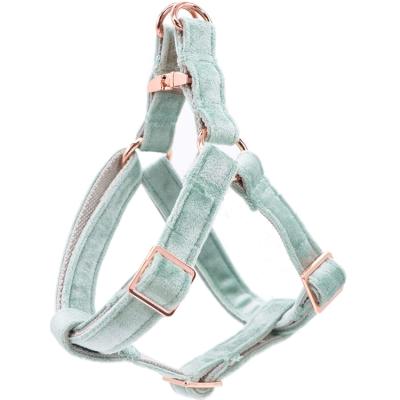 China Arnes Para Perros OEM Adjustable Heavy Duty Padded Winter Velvet Padded Dog Harness Set For Small Medium Large Dog Harness for sale