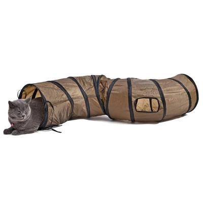 China Viable Cat Tunnel Pet Tube Collapsible Play Toy S-Shape Pet Tunnel for Exercising Hiding Training and Running Cat Puzzle Toy Pet Tunnel for sale