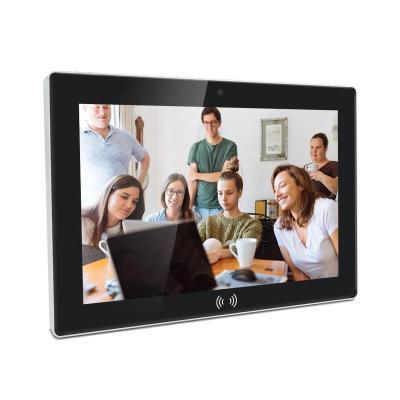 China Tough 10 Inch Wall Mount Android Player RK3566 LCD Advertising Players Digital Signage With NFC POE Tablet PC for sale