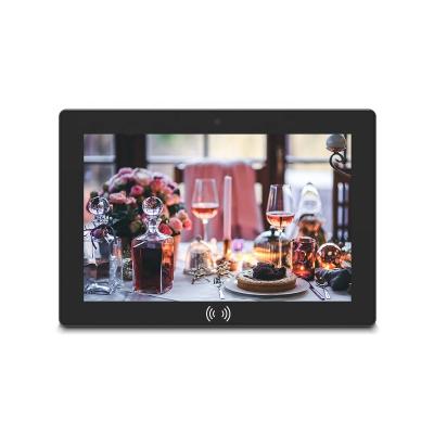 China Hard 10 Inch Wall Mount Android Player Ads LCD Advertising Players Digital Signage POE Tablet for sale