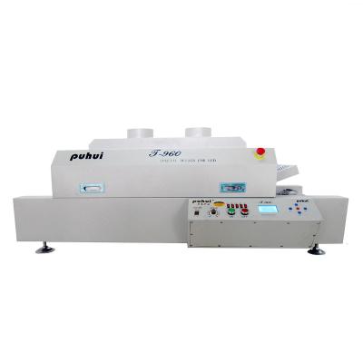 China Puhui 960 Conveyor Reflow Oven LED Machine 5 Machinery Repair Shops Factory Supply SMT Soldering Line Heating Zones Channel Reflow Oven for sale