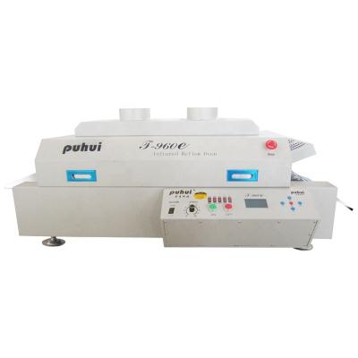 China Puhui factory T960W conveyor reflow furnace light source channel smt reflow welding machine repair shops new for sale