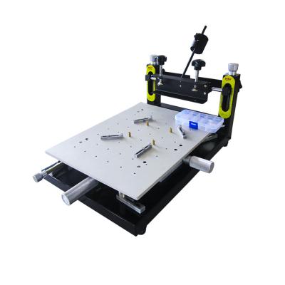 China Brush Solder Paste For PCB Production Line Puhui SMT Printing Manual Stencil Printer Solder Paste Screen High Stability Printer for sale