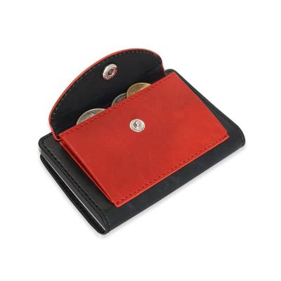 China Fashion. 2019 Popular Mini Slim Useful Leather Card Wallets in Card Holders with Coin Purse for sale