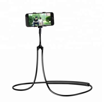 China Adjustable Adjustable Rotating Neck Mobile Holder , Universal Lazy Bracket Cell Phone Stand Holder for sale