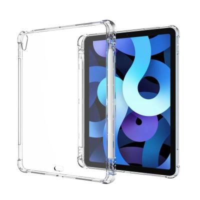 China Clear Soft Shockproof Soft TPU Back Case Cover for iPad mini 6 with Pen Holder for sale