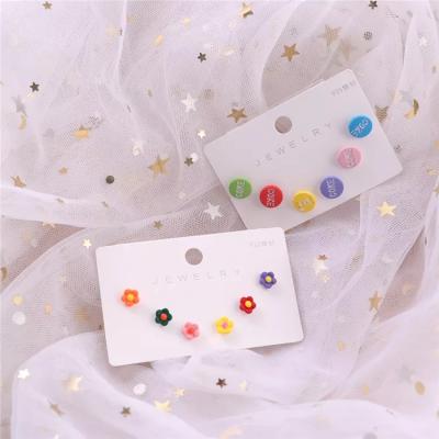 China Yifan New Products Most Popular Cute Small Cute Small Fresh Alloy Flower Shape Stud Earrings For Women for sale