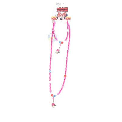 China Yifan Fashion Cute Colorful Bead Minnie Necklace Bracelet Cute Mixed Color Bead Beaded Kids Necklace for sale