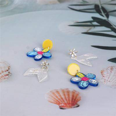 China Yifan Wholesale Hot Sale New Fashion Popular Jewelry Shape Alloy Color Women's Earrings Various for sale