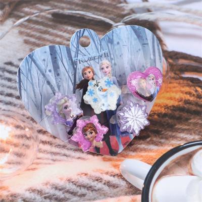 China Wholesale Custom Plastic Princess CLASSIC Aisha Party Plastic Glow Ring Yifan Jewelry Cartoon 5PCS Set For Girls Kid for sale