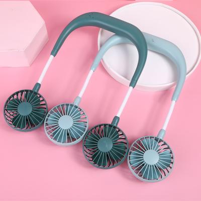 China Yifan 2022 Bestselling Outdoor Portable Folding Mini Lazy Hanging Neck Water Hand-Free Rechargeable Fan for sale