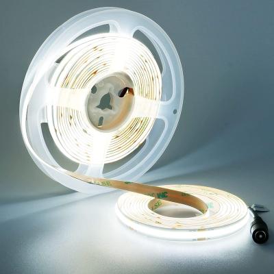 China Factory Wholesale Flexible 5000k Ip65 Waterproof Dotless Cob Led Strip 8mm 10w For Outdoor Use Cob Led Strip Lights for sale