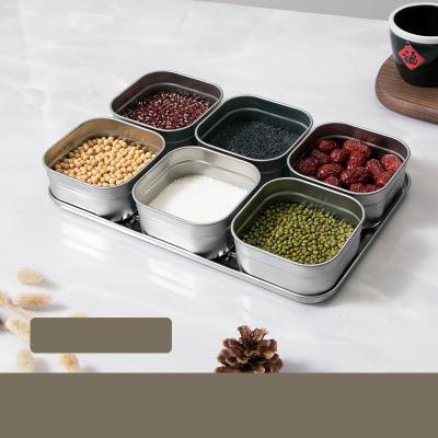 China Viable Jar Spice Seasoning Storage Kitchen Japanese Style Jar Food Seasoning Storage Boxes With Lids for sale