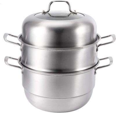 China Viable Multi-Layer Design Kitchen Stainless Steel Soup Cooker Food Steamer Cooking Pot Cookware With Sealing Function Large Capacity for sale