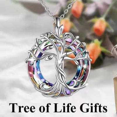 China CLASSIC Fashion Tree Of Life Pendant Simple Personality Hollow Out Tree Of Life Metal Alloy Pendant Necklace for sale