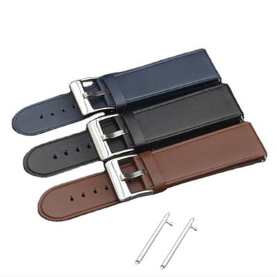 China Fast version 22mm comfortable cheap split leather cowhide leather watch strap for Samsung gear3 for sale