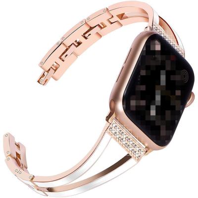 China Fashion Charm Ladies Replacement Metal Watch Strap For Apple Watch Band for sale